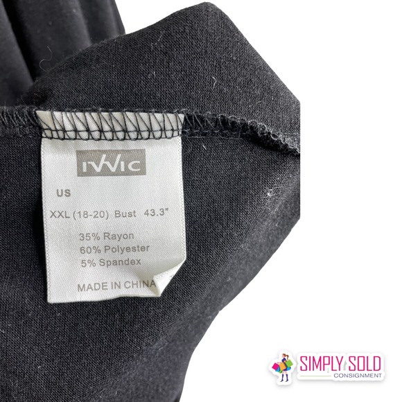 Ivvic Women's Spaghetti Strap Sleeveless Shirt Black V-Neck Boho Button XXL - Picture 7 of 8